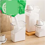 Large capacity seal laundry detergent dispenser containers for washing liquid with cover